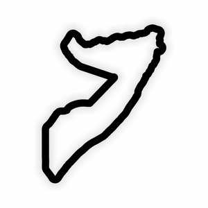 Somalia Map Flagge Umriss Aufkleber für Laptop Buch Kühlschrank Gitarre Motorrad Helm Tür PC Boot