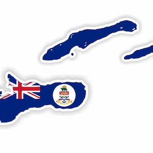 Pegatina de mapa de las Islas Caimán, bandera para ordenador portátil, libro, nevera, guitarra, motocicleta, casco, caja de herramientas, puerta, PC, barco