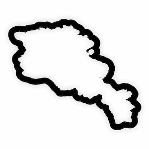 Armenien Karte Flagge Umriss Aufkleber für Laptop Buch Kühlschrank Gitarre Motorrad Helm Tür PC Boot
