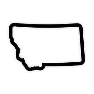 Montana Karte Flagge Umriss Aufkleber für Laptop Buch Kühlschrank Gitarre Motorrad Helm Tür PC Boot