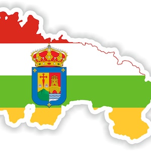 La Rioja España mapa Pegatina Bandera para el libro portátil Nevera Guitarra Casco de motocicleta Caja de herramientas Puerta PC Barco