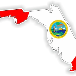 Florida Karte Flagge - Digitaler Datei Download - svg, png, eps, jpg