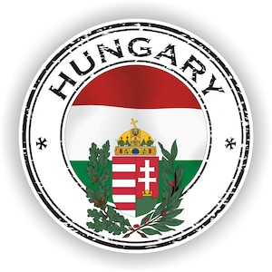 Hungary Seal Round Flag - Digital File Download - svg, png, eps, jpg