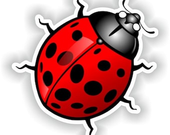 Ladybug Ladybird #03 Sticker for Laptop Book Fridge Guitar Motorcycle Helmet ToolBox Door PC Boat