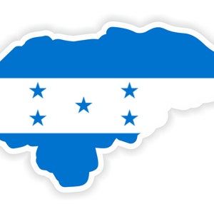 Honduras mapa Sticker Bandera para Laptop Book Nevera Guitarra Casco Delamoto Herramienta Caja Puerta PC Barco