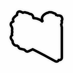 Libyen Karte Flagge Umriss Aufkleber für Laptop Buch Kühlschrank Gitarre Motorrad Helm Tür PC Boot