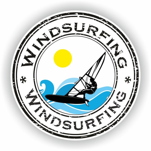 Windsurfing Sticker Sports for Laptop Book Fridge Guitar Motorcycle Helmet ToolBox Door PC Boat