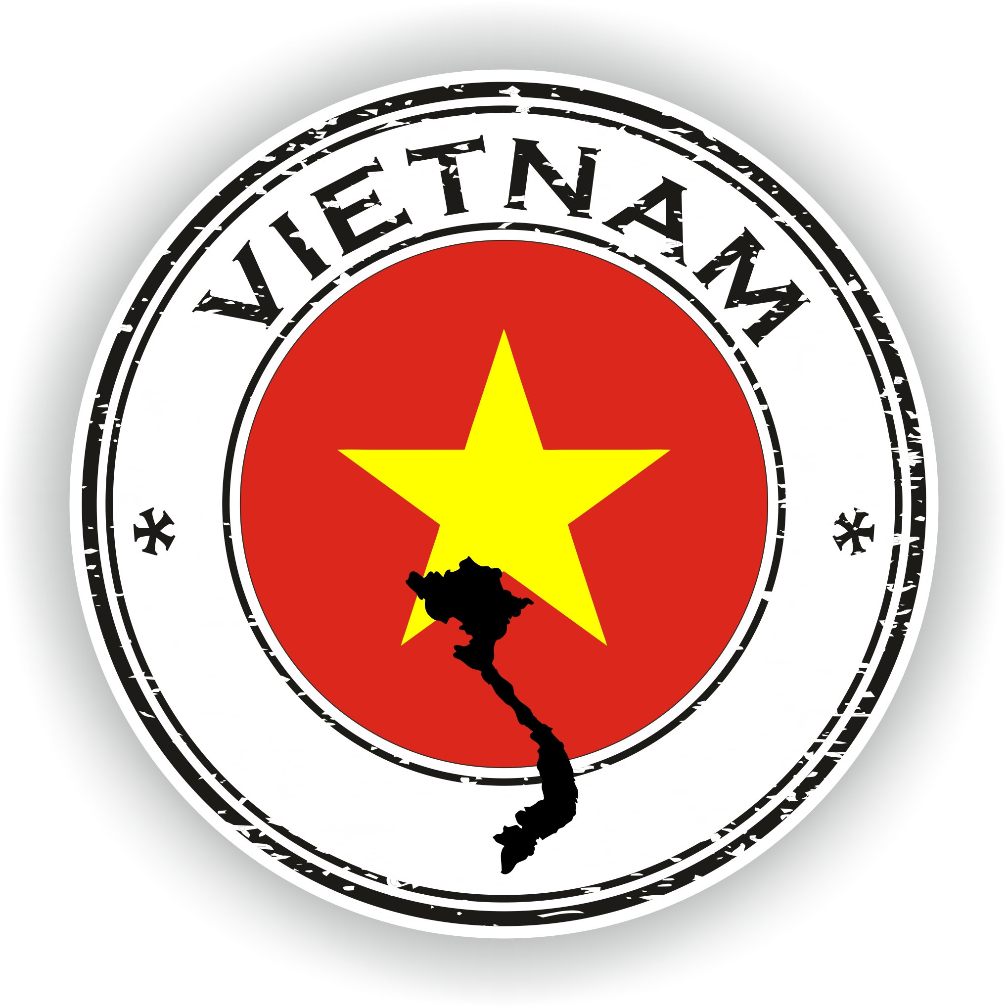 Vietnam Seal Round Flag - Descarga de archivos digitales - svg, png, eps,  jpg, image size:2038x2038