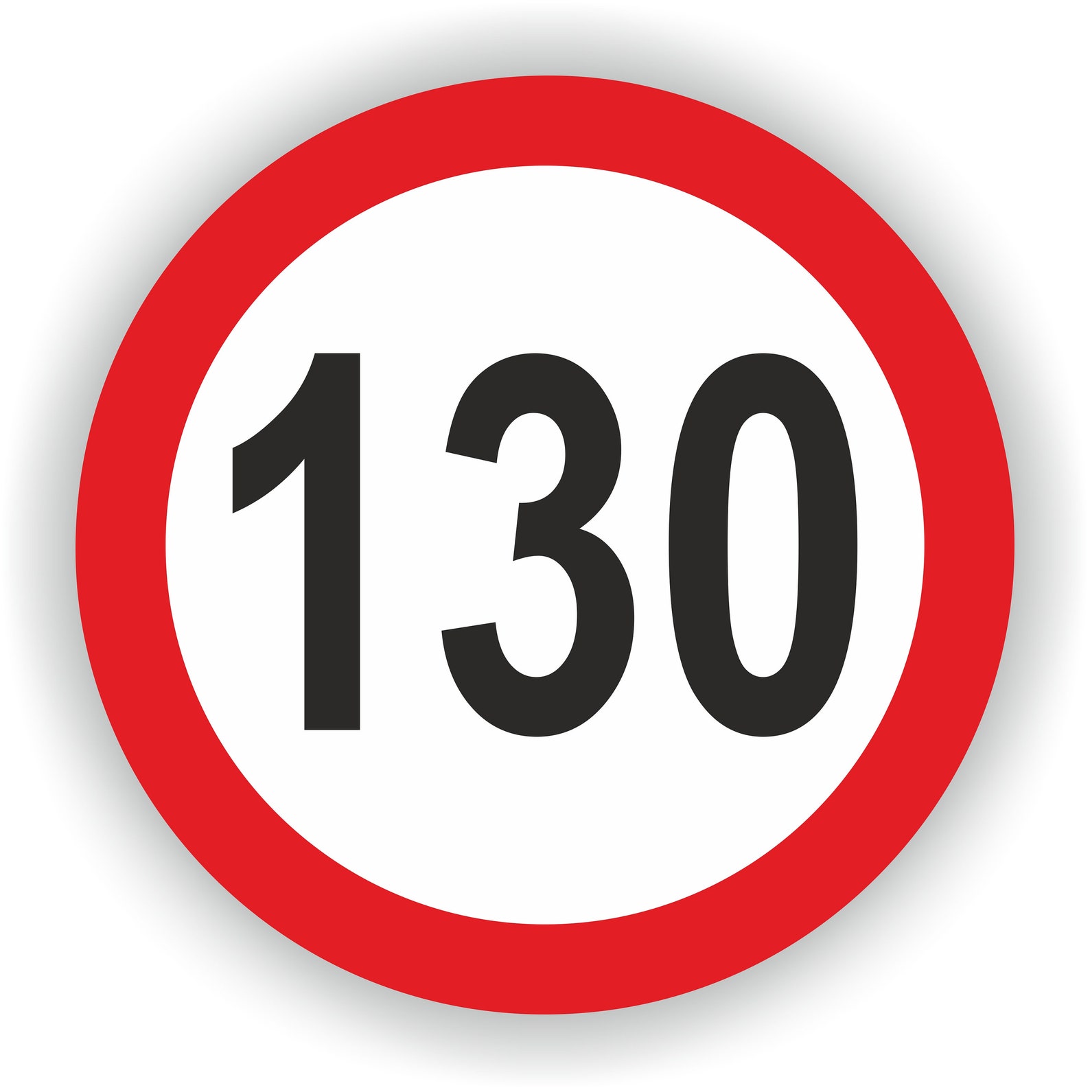 Speed Limit 130 Warning Sticker for Truck Bumper Car Laptop Book Fridge ...