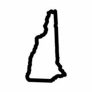 New Hampshire Karte Flagge Umriss Aufkleber für Laptop Buch Kühlschrank Gitarre Motorrad Helm Tür PC Boot