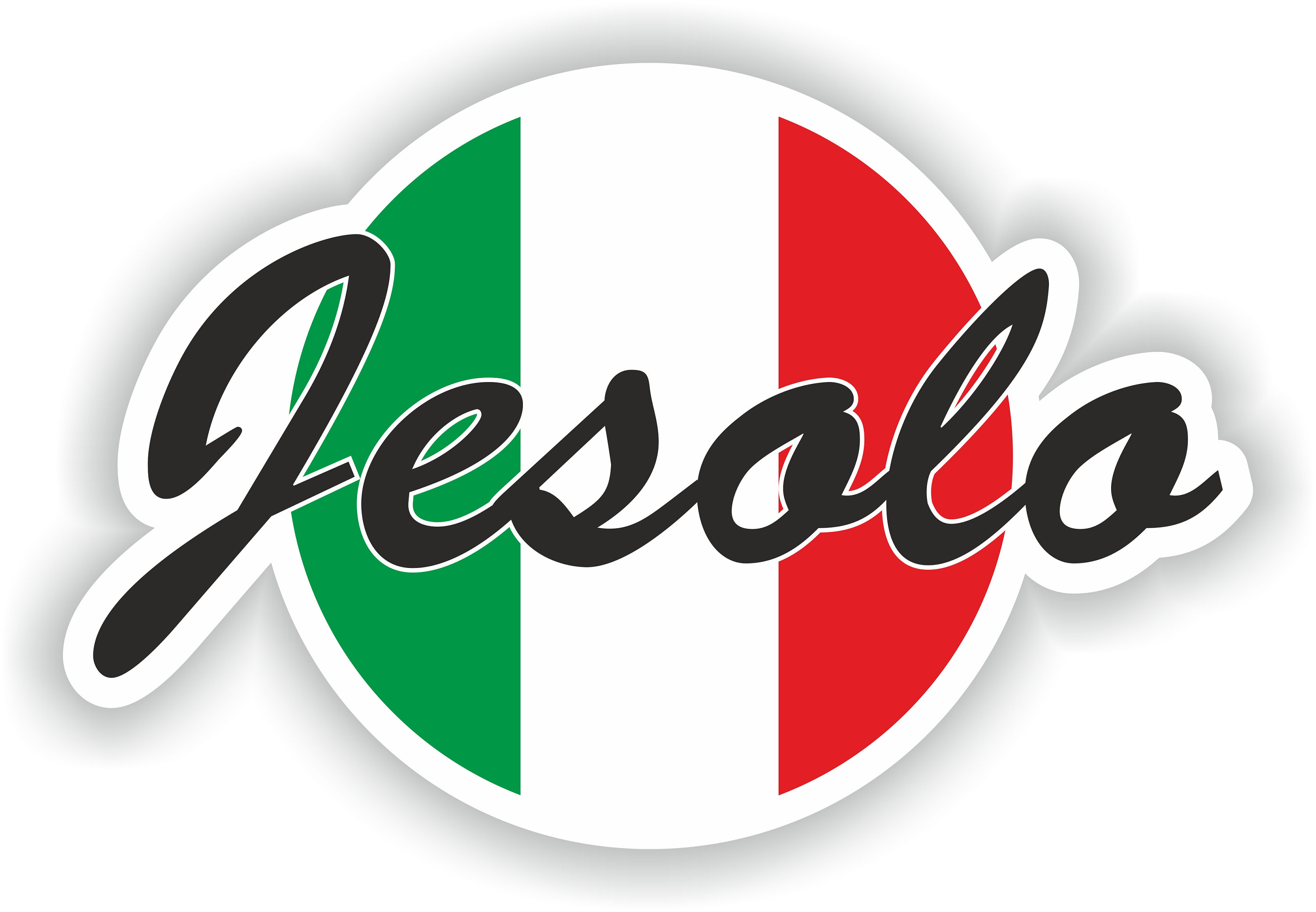 4 x Adesivo in vinile con bandiera italiana per paraurti auto, specchietto, iPad, furgone, laptop