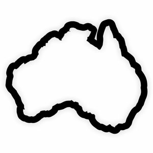 Australien Karte Flagge Umriss Aufkleber für Laptop Buch Kühlschrank Gitarre Motorrad Helm Tür PC Boot