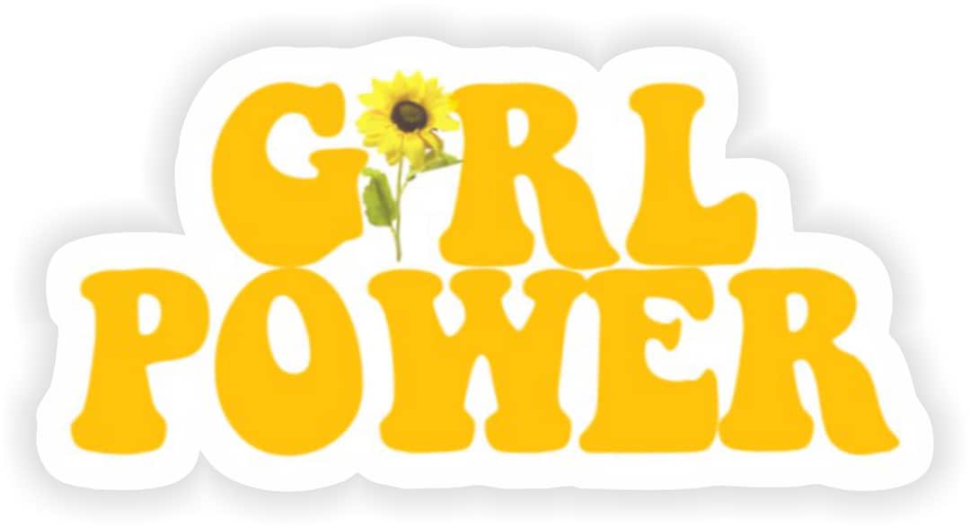 Girl Power Computer Sticker Girl Power Sticker for Laptop Book Fridge Guitar Motorcycle Helmet ...