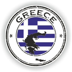 Grèce sceau rond drapeau - téléchargement de fichier numérique - svg, png, eps, jpg