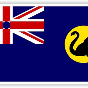 Western Australia Oceania flag Sticker for Laptop Book Fridge Guitar Motorcycle Helmet ToolBox Door PC Boat