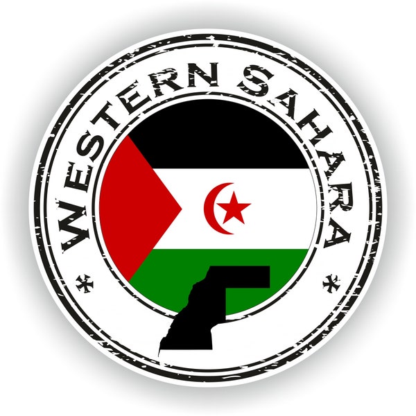 Western Sahara Seal Round Flag - Digital File Download - svg, png, eps, jpg