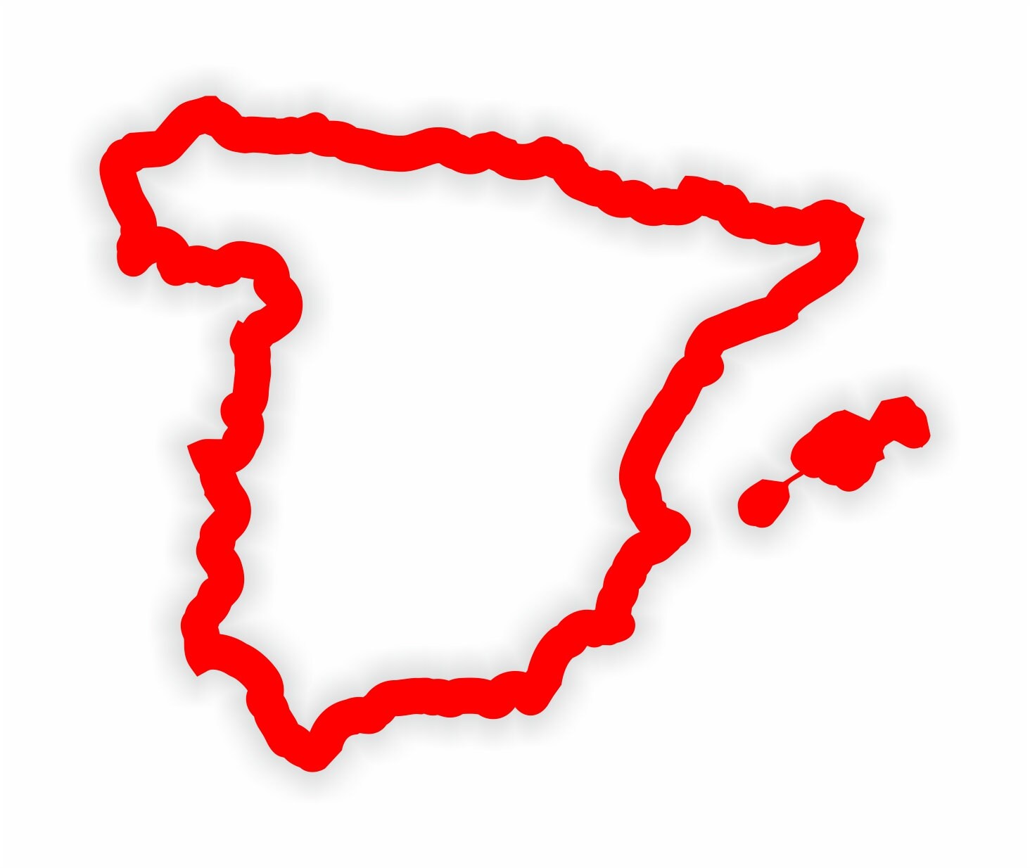 Lot De 9 Autocollants Drapeau Espagne Avec Effet Résine - 18 X 11 Mm - Artimagen