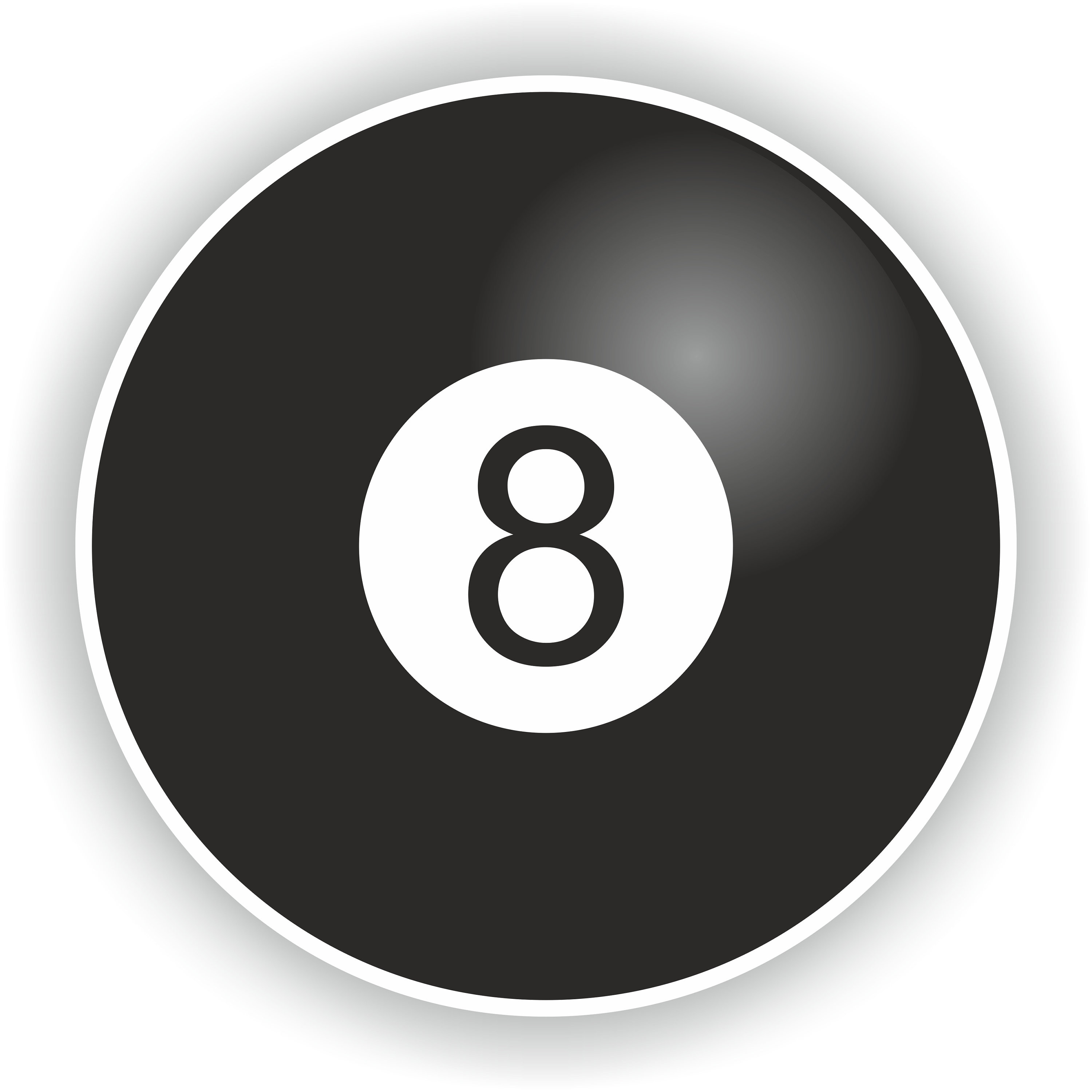 Lucky 8 Ball - Digital File Download - Svg, Png, Eps, Jpg - Etsy