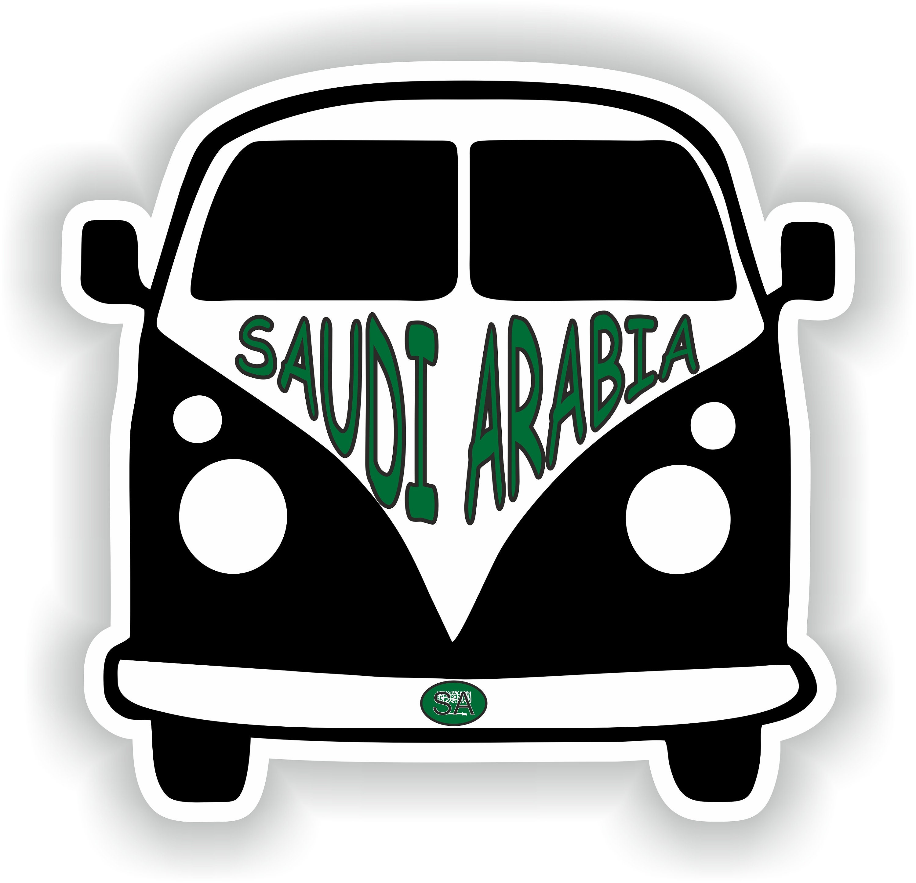 Van Saudi Arabia Sticker for Car Truck Mobile Home Caravane Laptop Book ...