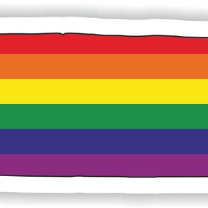 Tennessee Gay Rainbow Carte Drapeau Autocollant pour ordinateur portable Livre Réfrigérateur Guitare Moto Casque ToolBox Porte PC Bateau