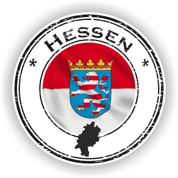 Hessen Seal Round Flag - Digital File Download - svg, png, eps, jpg