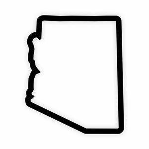 Arizona Karte Flagge Umriss Aufkleber für Laptop Buch Kühlschrank Gitarre Motorrad Helm Tür PC Boot