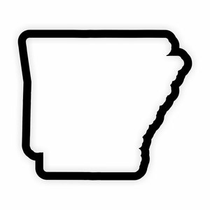 Arkansas Karte Flagge Umriss Aufkleber für Laptop Buch Kühlschrank Gitarre Motorrad Helm Tür PC Boot