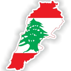 Libanon Karte Flagge - Digitaler Datei Download - svg, png, eps, jpg