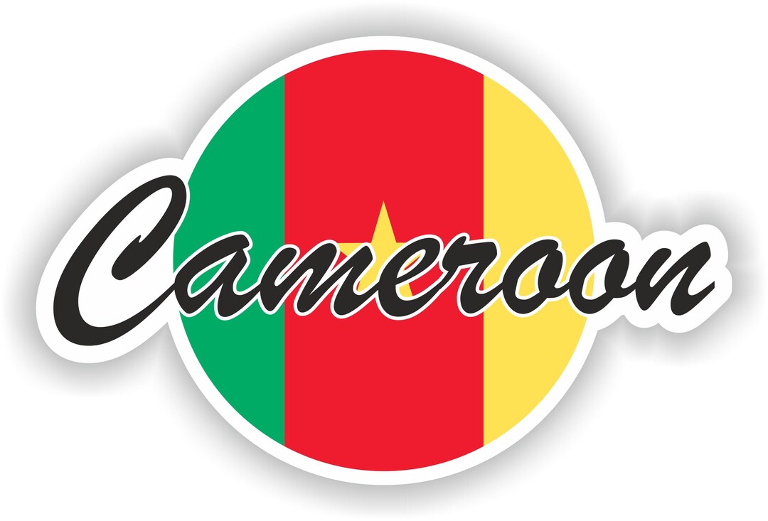Cameroon Sticker Flag for Laptop Book Fridge Guitar Motorcycle Helmet ...