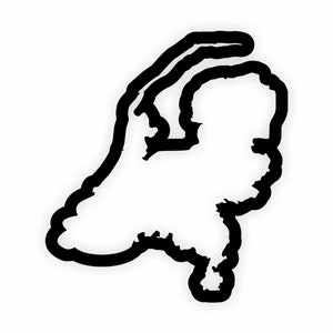Autocollant de contour de drapeau de carte des pays-bas pour ordinateur portable, livre, réfrigérateur, guitare, moto, casque, porte, PC, bateau