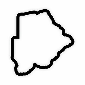 Botswana Karte Flagge Umriss Aufkleber für Laptop Buch Kühlschrank Gitarre Motorrad Helm Tür PC Boot