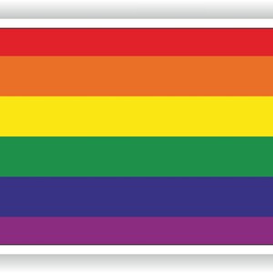 North Dakota Gay Rainbow Carte Drapeau Autocollant pour ordinateur portable Livre Réfrigérateur Guitare Moto Casque ToolBox Porte PC Bateau