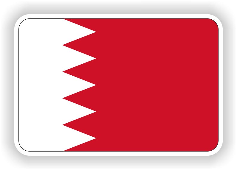 Bahrain Sticker Flag for Laptop Book Fridge Guitar Motorcycle Helmet ...