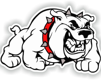Angry Bulldog Sticker for Bumper Car Van Truck Motorcycle Helmet ToolBox Door PC Boat #01