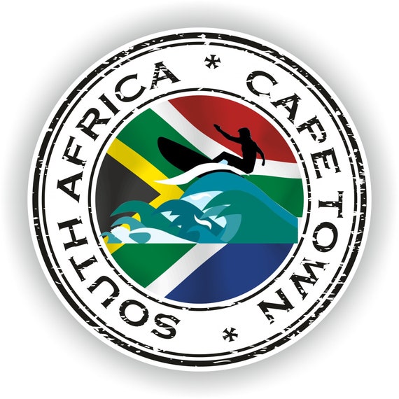 4 x flag decals sticker bike scooter car vinyl helmet motorcycle south africa