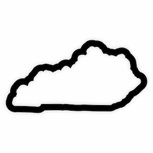 Kentucky Karte Flagge Umriss Aufkleber für Laptop Buch Kühlschrank Gitarre Motorrad Helm Tür PC Boot