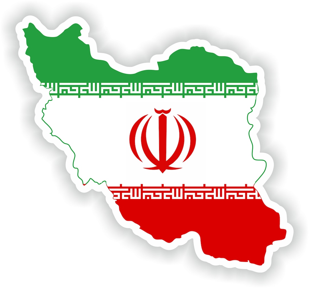 Iran Sticker Map Flag for Laptop Book Fridge Guitar Motorcycle - Etsy UK
