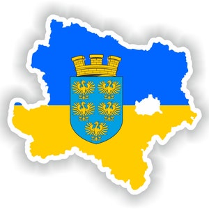 Baja Austria Niederosterreich mapa Pegatina Bandera para laptop Libro Nevera Guitarra Casco de motocicleta ToolBox Puerta PC Barco