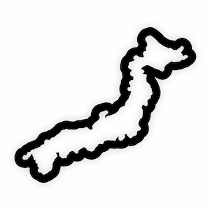 Autocollant de contour de drapeau de carte du japon, pour ordinateur portable, livre, réfrigérateur, guitare, moto, casque, porte, PC, bateau
