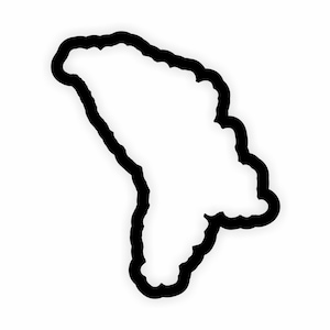Autocollant de contour de drapeau de carte de Moldavie pour ordinateur portable, livre, réfrigérateur, guitare, moto, casque, porte, PC, bateau