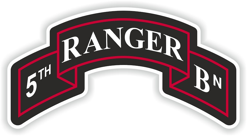 5 Ranger File 5th Ranger Regiment Insignia Battalion Sticker for Laptop Book Fridge ...