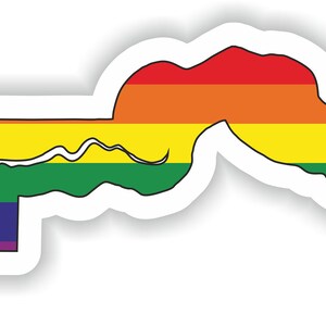 Gambia Gay arco iris mapa etiqueta engomada para el libro portátil nevera motocicleta casco ToolBox puerta PC barco