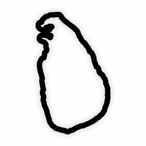 Sri Lanka Flagge Umriss Aufkleber für Laptop Buch Kühlschrank Gitarre Motorrad Helm Tür PC Boot