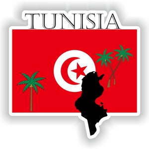 Tunesien Land Projekt Flagge - Digitale Datei Download - svg, png, eps, jpg