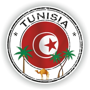 Tunisie sceau rond drapeau - téléchargement de fichier numérique - svg, png, eps, jpg
