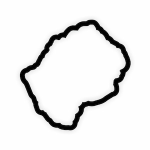 Lesotho Karte Flagge Umriss Aufkleber für Laptop Buch Kühlschrank Gitarre Motorrad Helm Tür PC Boot