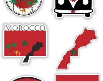 Akachafactory 2X Adesivi Bandiera Vintage Mauritius - Sticker Per Auto, Moto, Laptop, Resistenti 3 Anni, 10x6 Cm