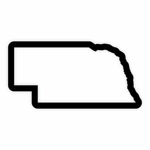 Nebraska Karte Flagge Umriss Aufkleber für Laptop Buch Kühlschrank Gitarre Motorrad Helm Tür PC Boot