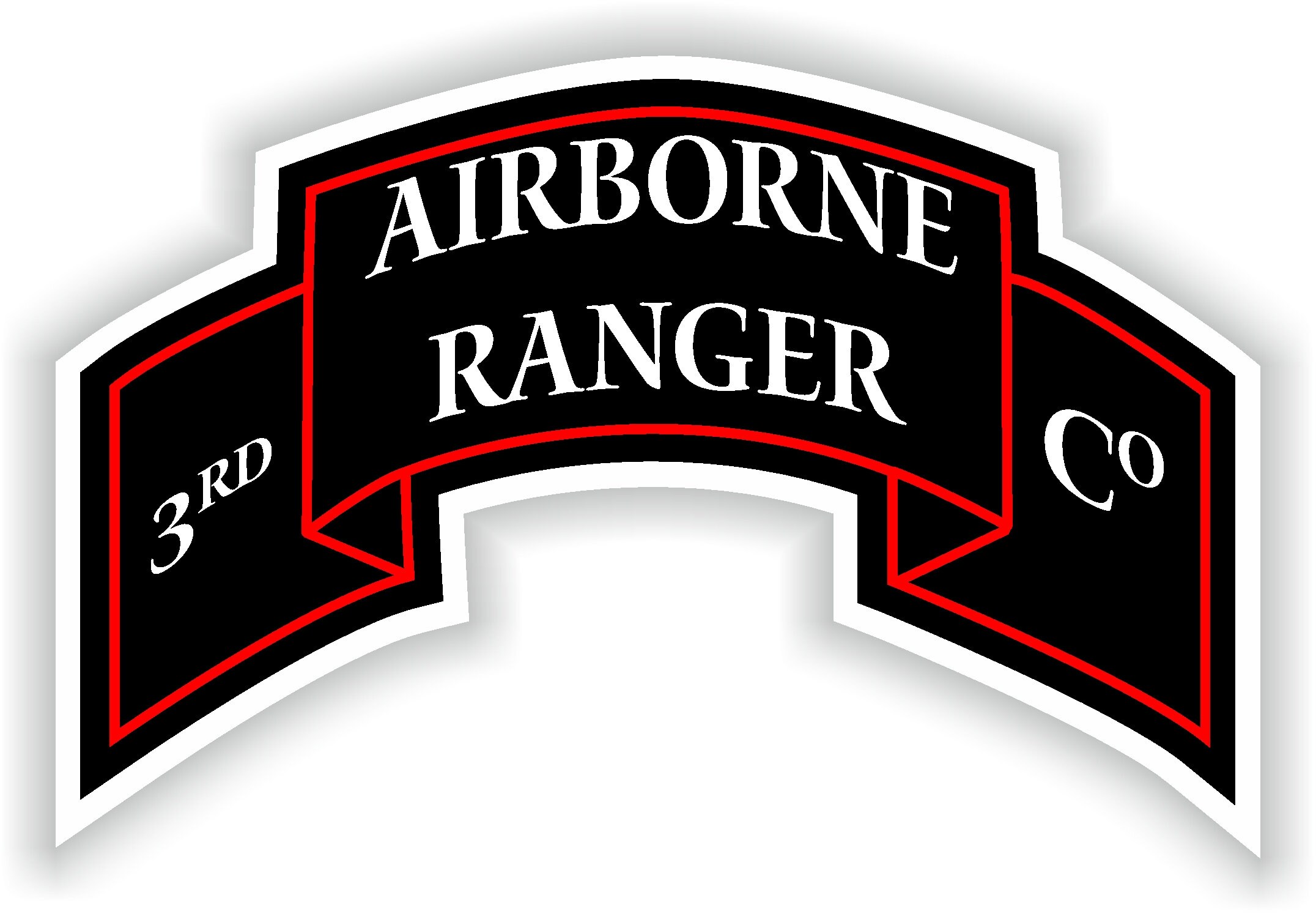 3rd Airborne Ranger Battalion Military Sticker for Laptop Book Fridge ...