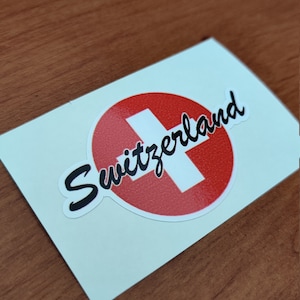 Switzerland Round Flag Sticker for Laptop Book Fridge Guitar Motorcycle Helmet ToolBox Door PC Boat